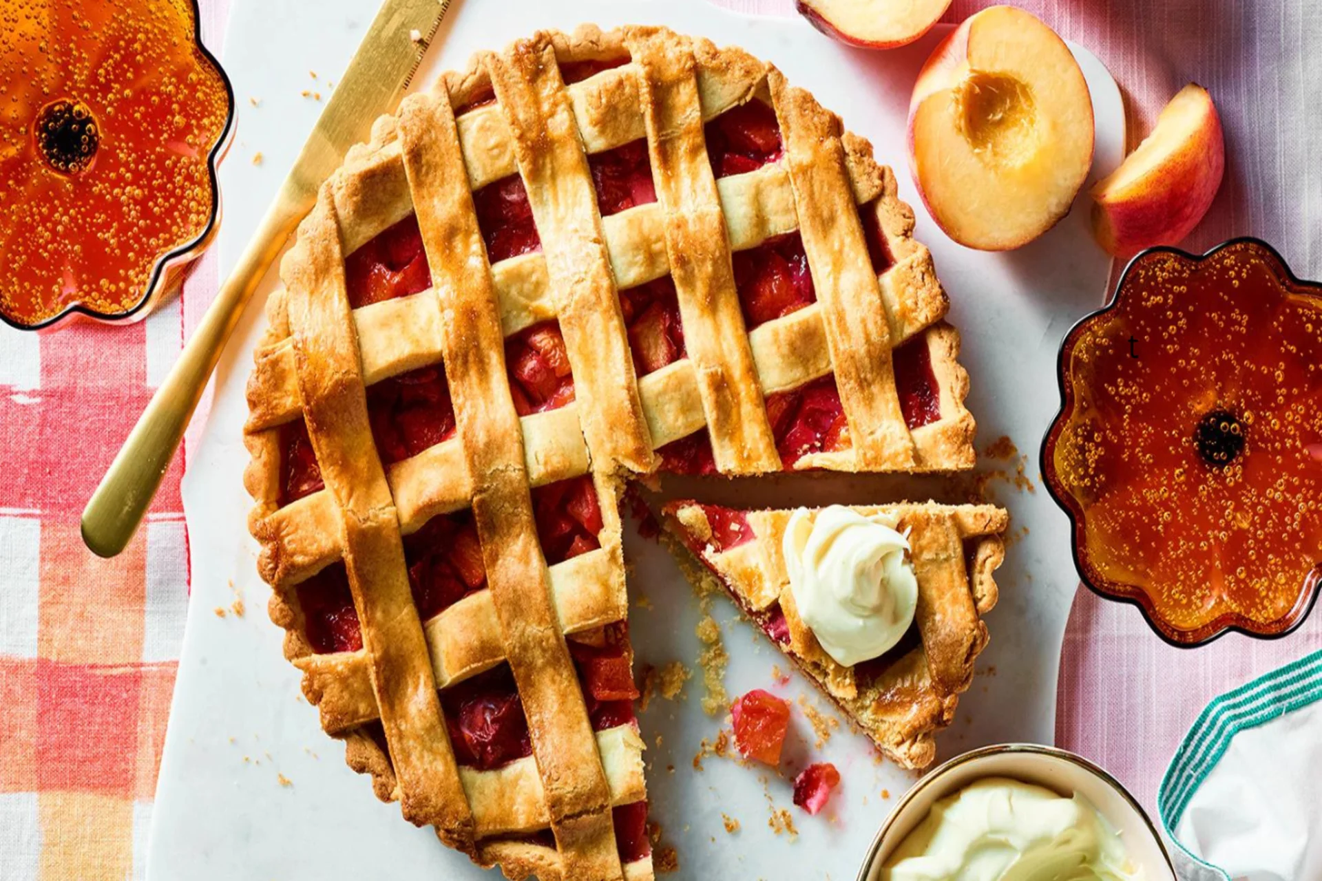 Peach Crostata