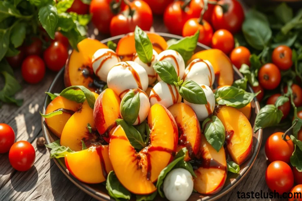 Peach Caprese Salad