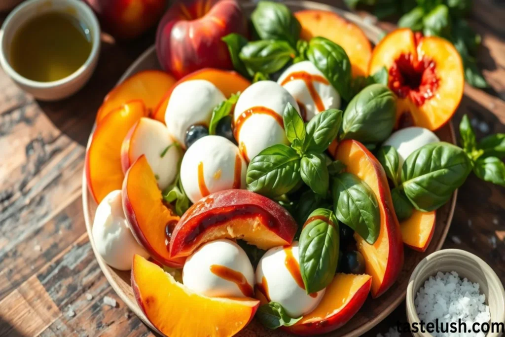 Peach Caprese Salad