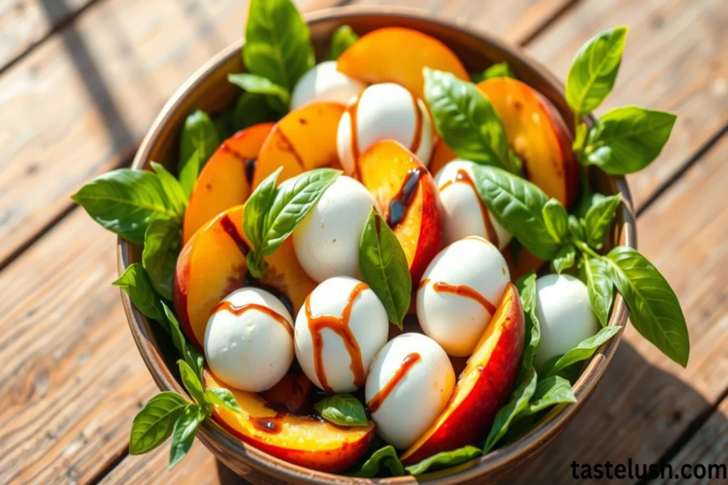 Peach Caprese Salad